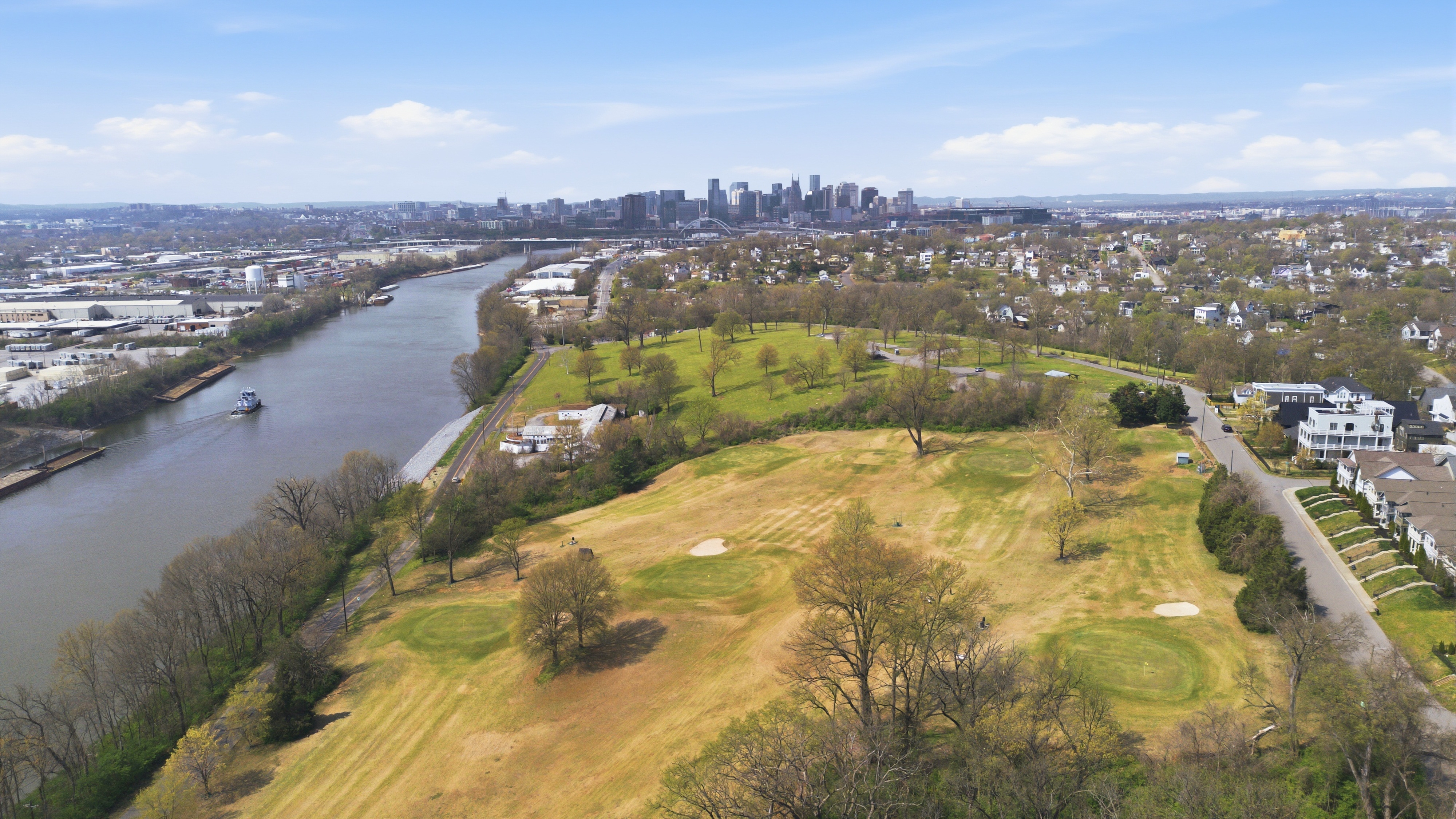 Shelby Park Golf Course and surrounding greenway